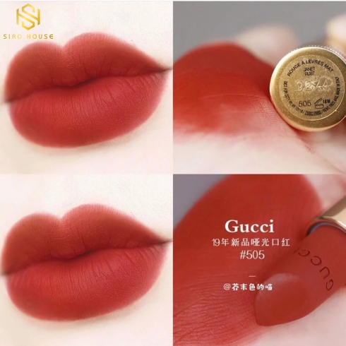 Son thỏi GUCCI Rouge À Lèvres Voile Mat Màu 505 Janet Rust