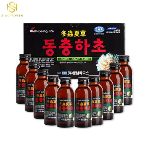 Nước đông trùng hạ thảo WELLBEING LIFE DongChoongHaCho Hộp 10 chai x 100mL