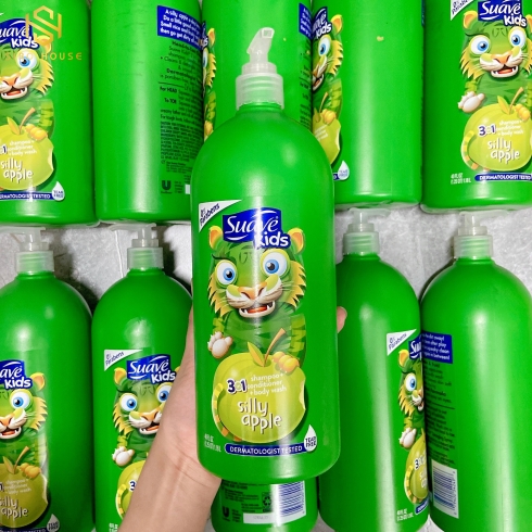 Sữa tắm, gội trẻ em SUAVE KIDS Apple  1.18L 