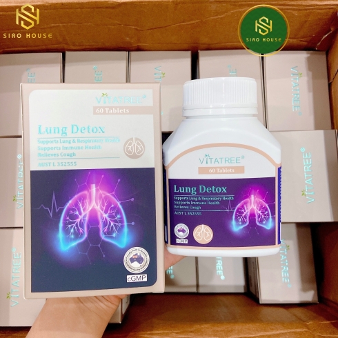 Viên uống bổ phổi VITATREE Lung Detox 60v