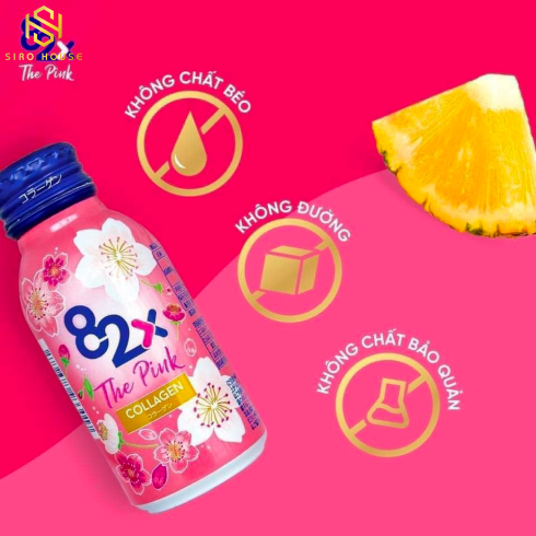 Collagen nước 82X The Pink Collagen (Hộp 10 chai x 100mL)