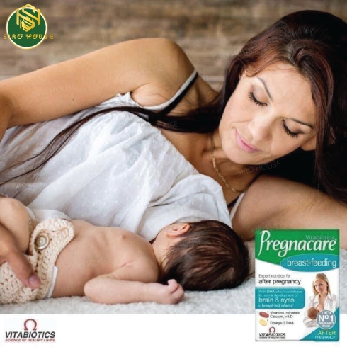 Vitamin tổng hợp cho phụ nữ sau sinh Vitabiotics PREGNACARE Breast-feeding của Anh (84 viên)