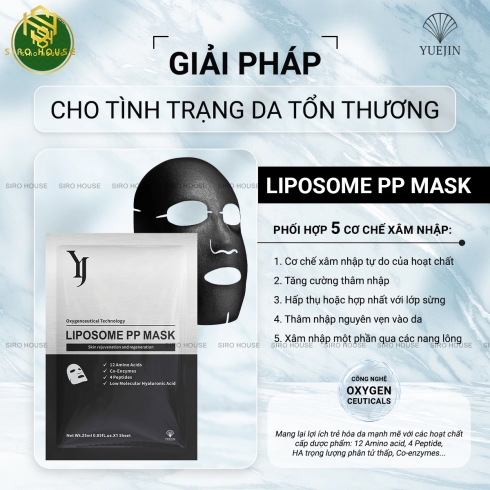 Mặt Nạ Phục Hồi, Cấp Ẩm Đa Tầng YỤEIN Liposome PP Mask 25ml 