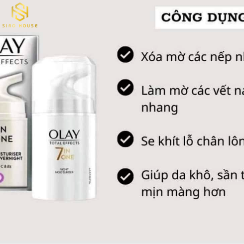 Kem dưỡng OLAY Total Effects Anti-Ageing 7in1 Night Firming Moisturiser 50mL  
