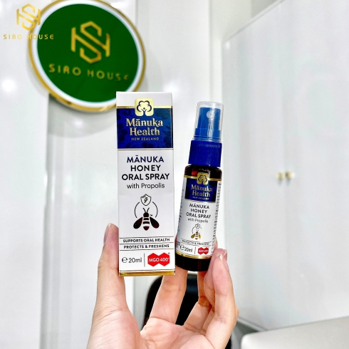 Xịt keo ong MANUKA HEALTH Honey Oral Spray 20mL
