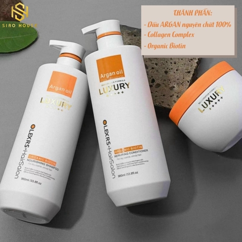 Bộ gội xả OLEXRS+Hair Salon Luxury Argan Oil (2 x 500mL)