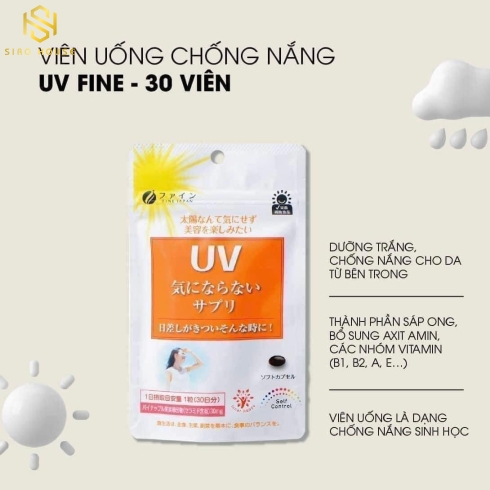 Viên Uống Chống Nắng UV Fine Japan