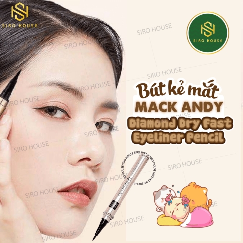Bút kẻ mắt MACK ANDY Diamond Dry Fast Eyeliner Pencil
