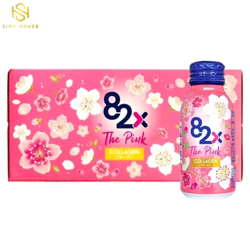Collagen nước 82X The Pink Collagen (Hộp 10 chai x 100mL)