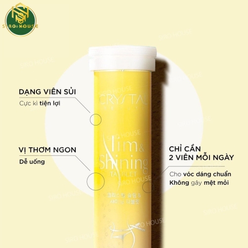 Viên Sủi Giảm Cân CRYSTAL Slim & Shining Tablets (18 VIÊN)
