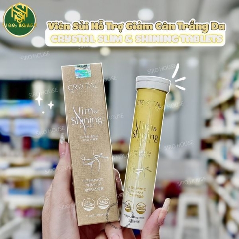 Viên Sủi Giảm Cân CRYSTAL Slim & Shining Tablets (18 VIÊN)