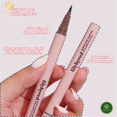Kẻ Mắt Nước LILYBYRED 9am TO 9pm SURVIVAL PENLINER