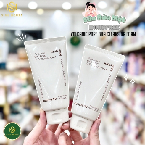 (Mẫu Mới 2023) Sữa rửa mặt INNISFREE VOLCANIC PORE BHA (150Gr)
