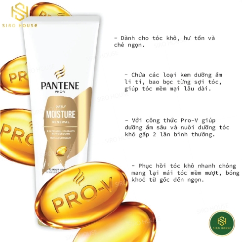 Dầu Xả Pantene Smooth & Sleek Conditioner (308ml )
