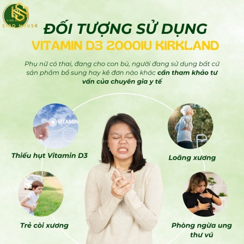 Viên uống Vitamin D3 500mcg KIRKLAND 600 viên