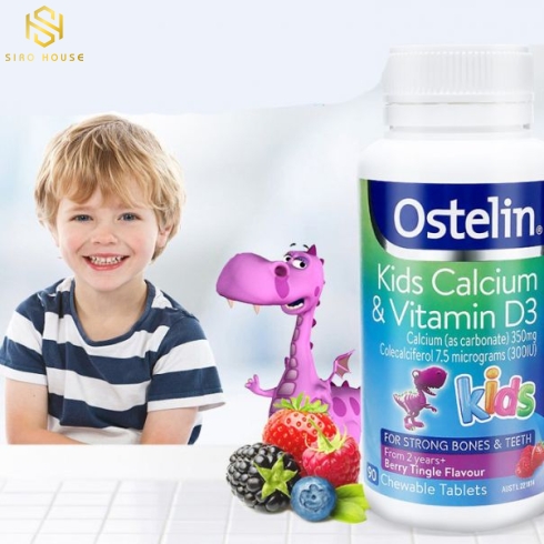 Kẹo bổ em bé OSTELIN Kids Calcium & Vitamin D3 90 viên