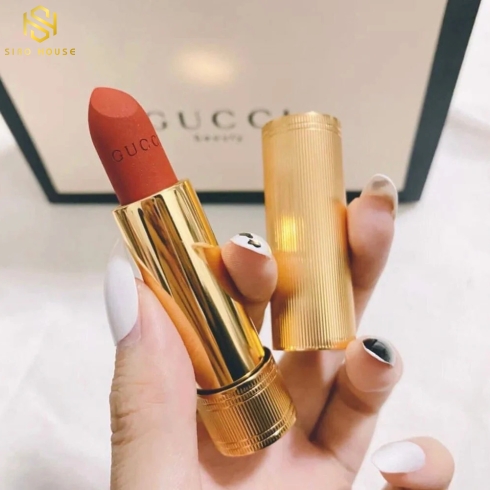 Son thỏi GUCCI Rouge À Lèvres Voile Mat Màu 505 Janet Rust