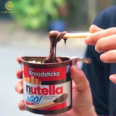 BÁNH HẠT DẺ CHẤM SOCOLA NUTELLA- MỸ