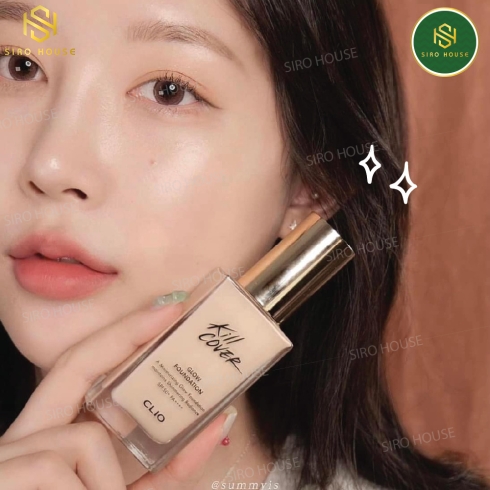 Kem Nền Clio  KILL COVER Glow Foundation Spf50+ Pa++++ 38G (Tặng Kèm Cọ)