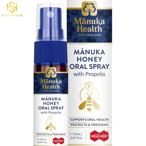 Xịt keo ong MANUKA HEALTH Honey Oral Spray 20mL