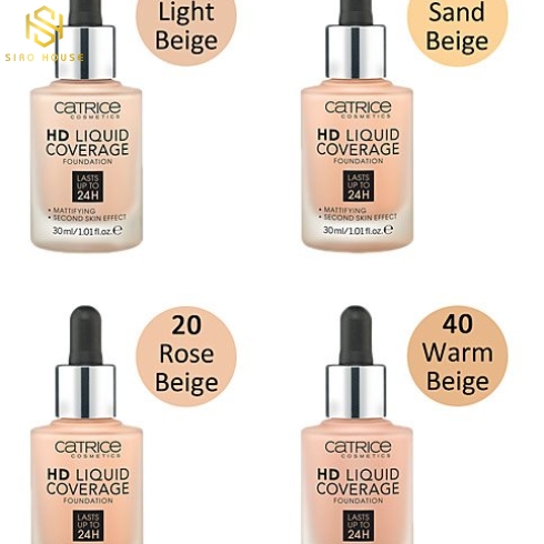 Kem nền Catrice HD Liquid Coverage 