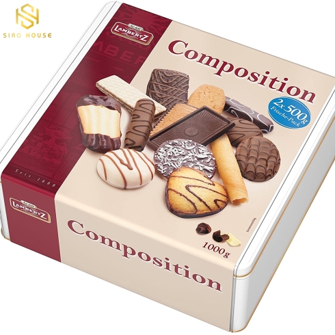 Bánh quy phủ chocolate LAMBERTZ Composotiton 1000g
