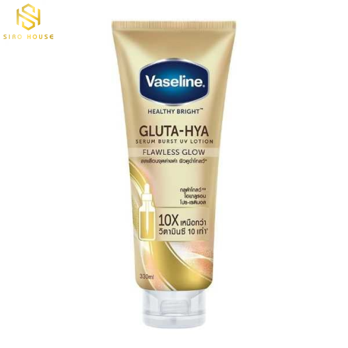 Sữa Dưỡng Thể Trắng Da VASELINE Gluta-Hya Serum Burst UV Lotion 10X 330ml