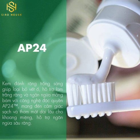 Kem Đánh Răng AP24 NUSKIN Trắng Sáng Whitening Fluoride Toothpaste 110gr