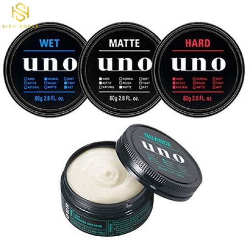 Wax Tạo Kiểu Tóc UNO Hard Giữ Nếp Tự Nhiên 80g