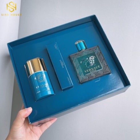Giftset Nước Hoa Versace Eros EDT ( 100ML + 75ML + 10ML )