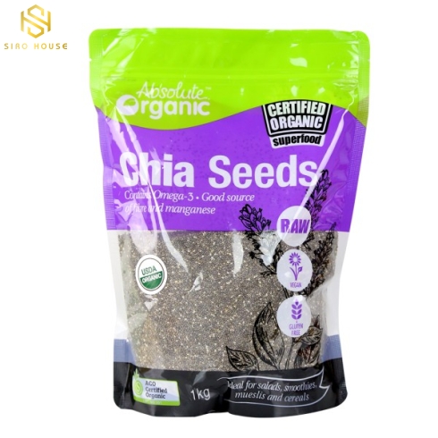 Hạt chia Absolute Organic Chia Seeds Úc 1kg