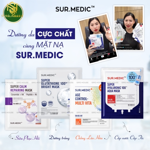 Mặt nạ dưỡng da SUR.MEDIC nhiều loại  