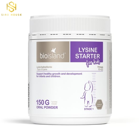 Bột tăng chiều cao BIOISLAND Lysine Starter For Kids  150g