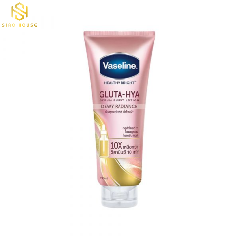 Sữa Dưỡng Thể Trắng Da VASELINE Gluta-Hya Serum Burst UV Lotion 10X 330ml