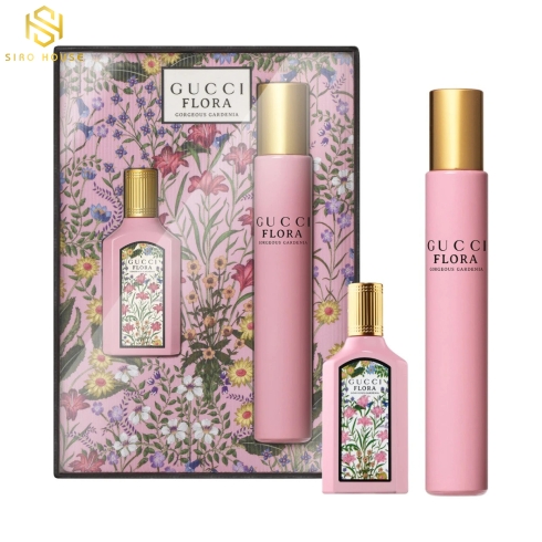 Bộ Quà Tặng Nước Hoa Gucci Flora Gorgeous Gardenia EDP (7.4ML + 5ML)