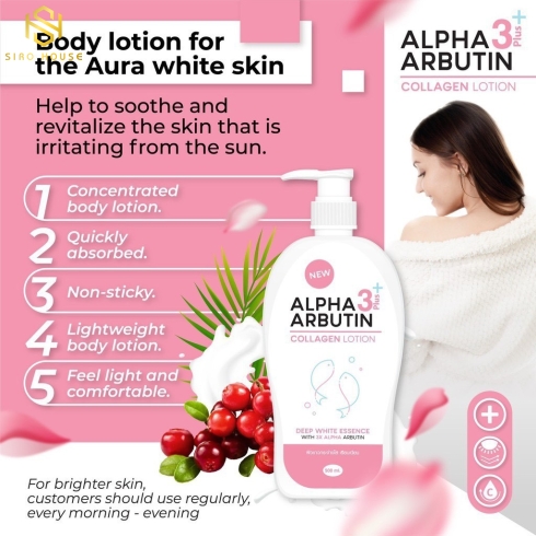  LOTION DƯỠNG THỂ ALPHA ARBUTIN 3 PLUS