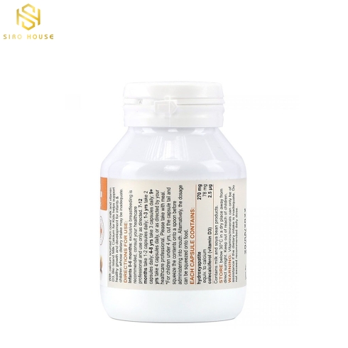 Viên bổ sung canxi BIOISLAND Milk Calcium for kids 90 viên