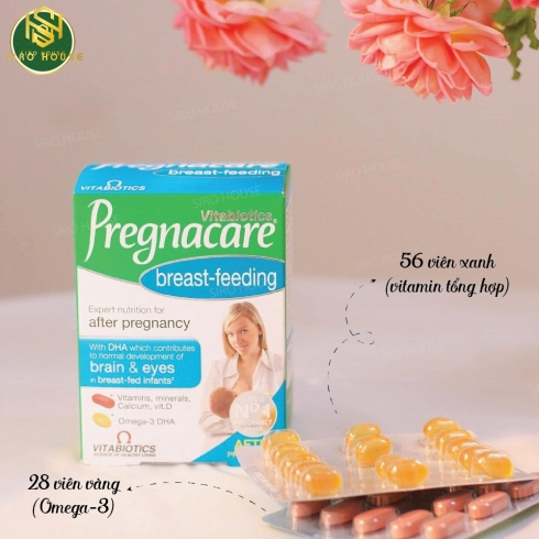Vitamin tổng hợp cho phụ nữ sau sinh Vitabiotics PREGNACARE Breast-feeding của Anh (84 viên)