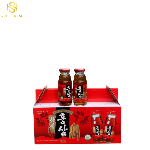 Nước Hồng Sâm PURE PLUS Hàn Quốc Hộp 12 chai x 180mL 