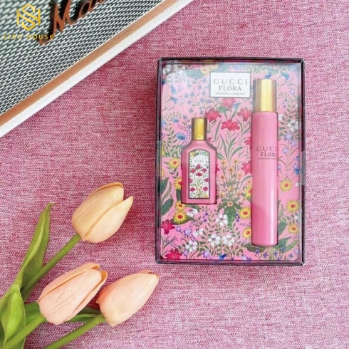 Bộ Quà Tặng Nước Hoa Gucci Flora Gorgeous Gardenia EDP (7.4ML + 5ML)