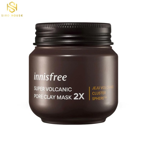 Mặt Nạ Tro Núi Lửa Trị Mụn Đầu Đen Innisfree Super Volcanic Pore Clay Mask 2X 100mL Hàn Quốc