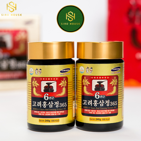 Cao Hồng Sâm Taewoong Food 6 Years Korean Red Ginseng Extract 365 (240g x 4 lọ)