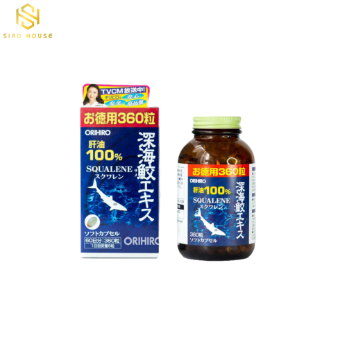 Sụn vi cá mập ORIHIRO Squalene Nhật Bản (360 viên)
