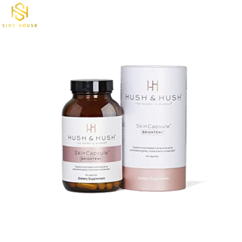 Viên uống sáng da mờ nám HUSH & HUSH SkinCapsule Brighten+ 60 viên