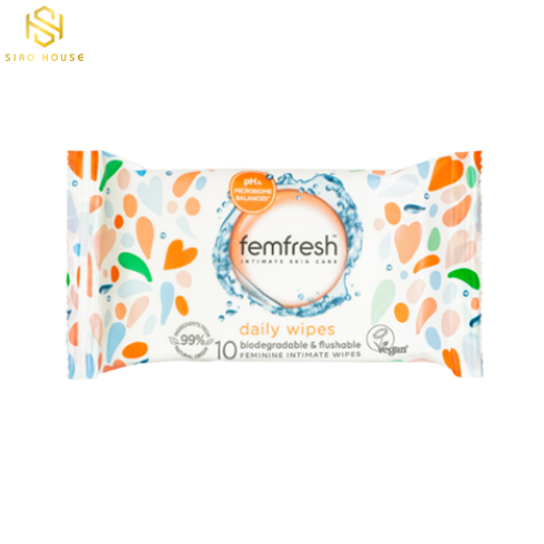 Khăn ướt vùng kín FEMFRESH Intimate Skin Care Daily Wipes 25 tờ