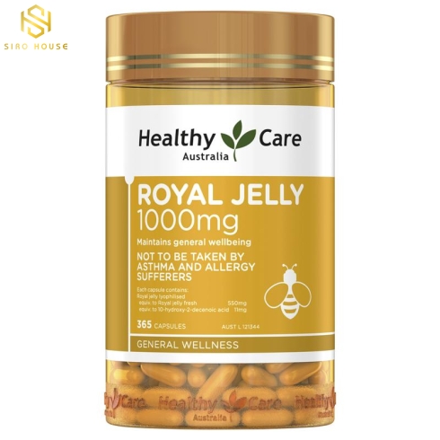 Sữa ong chúa HEALTHY CARE Royal Jelly (365 viên)