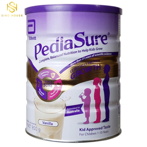 Sữa bột PEDIASURE Úc 850g Vanila	