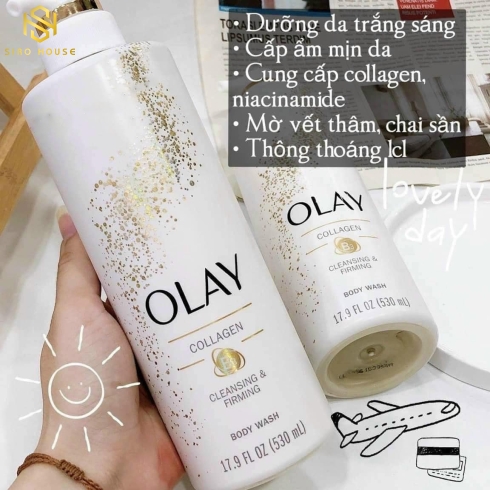 Sữa tắm OLAY Collagen + B3 Cleansing & Firming Body Wash 530ml