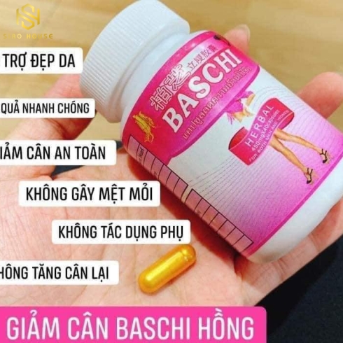 Viên uống giảm cân BASCHI Quick Slimming Capule (Hồng)