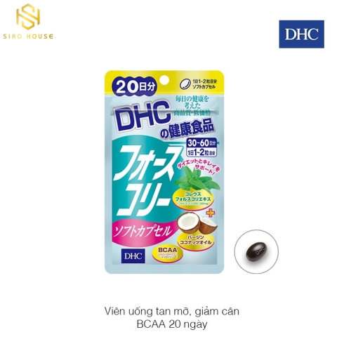 Viên uống giảm cân, tan mỡ DHC dầu dừa